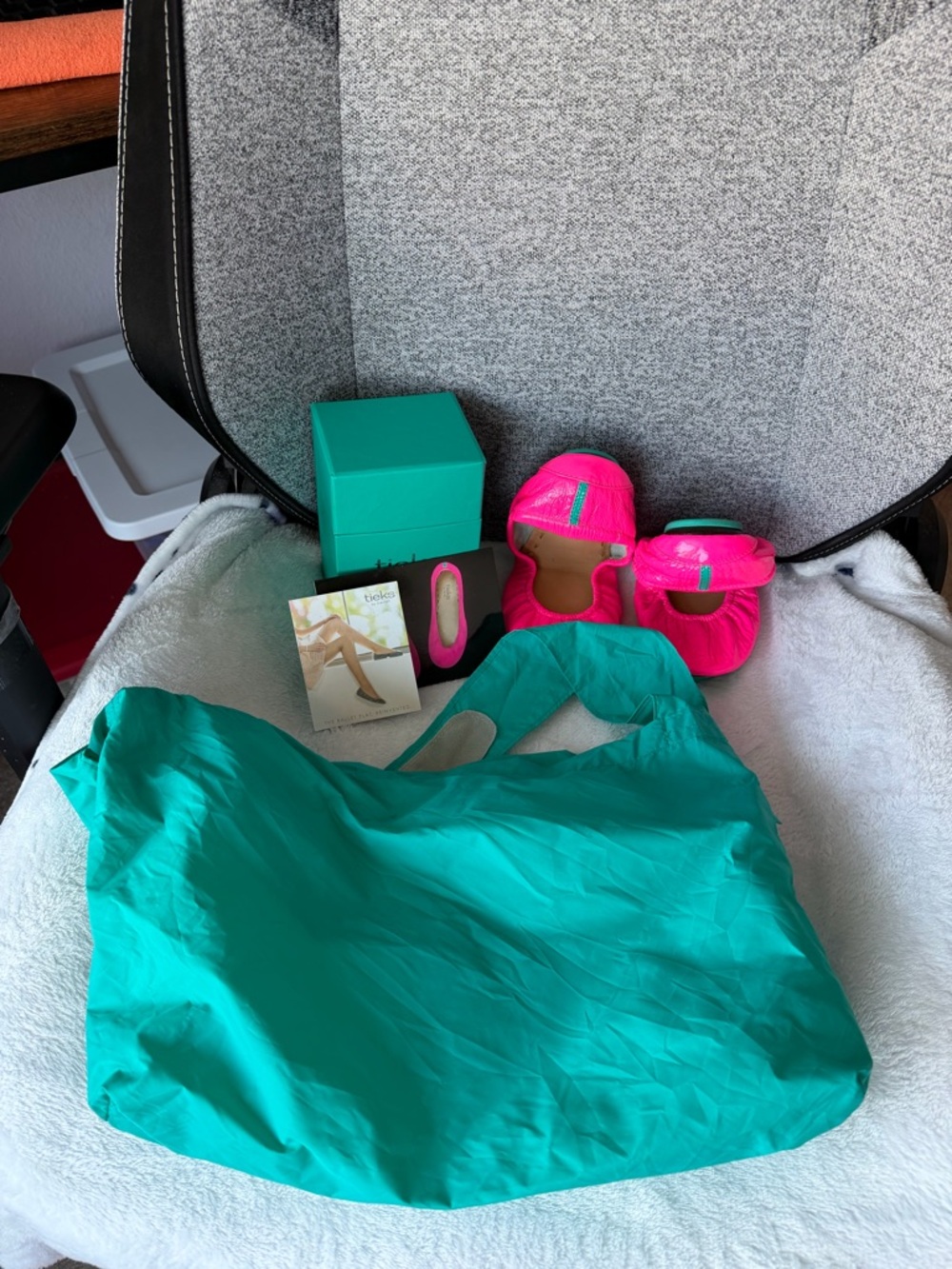 Like New Tieks in Pop Pink. Size 8.